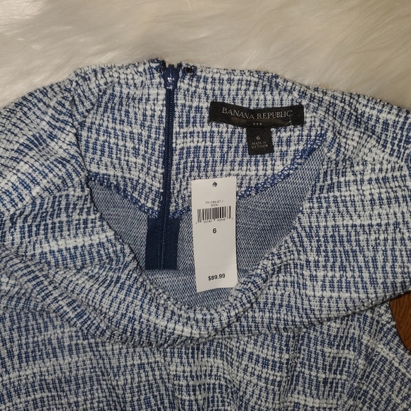 Banana Republic Navy And White Sleeveless Dress - Picture 4 of 10